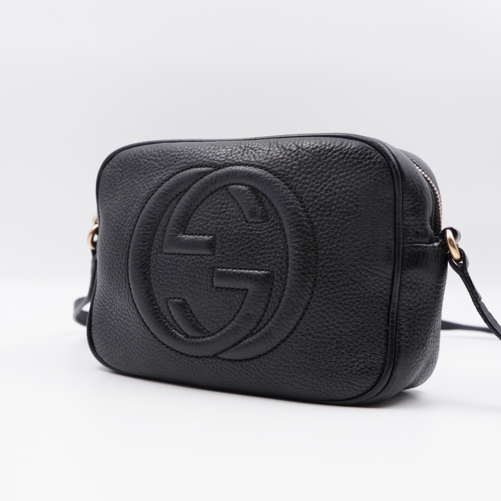 CD06 💖 Gucci Soho Disco Black Leather - Picture 5 of 13